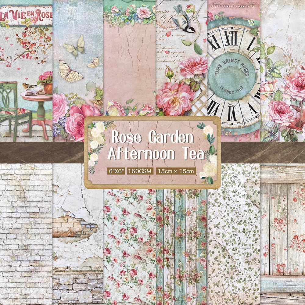 6x6" Cardstock Single Sided Scrapbooking,Craft Decorative Scrap Book Paper