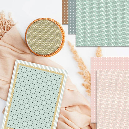 12x12 Scrapbook Paper Double Sided Patterned Paper (Beige)