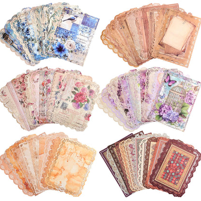 emmoolife 300 Sheets Aesthetic Scrapbook Paper, Retro Boho Pastel Wall Collage Scrapbooking Supplies Craft Decorative Papers Abstract Art Hippie Pattern Room Fashion Decor Paper for Card Making Gift