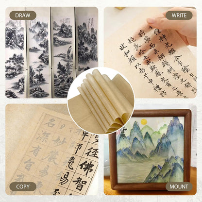 100 Sheets Antique Rice Paper - Cicada Wing 9.4x15.7