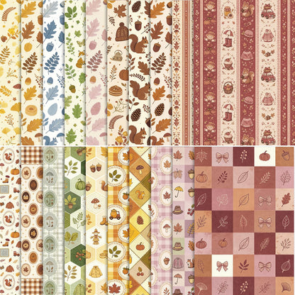 Scrapbook Paper Pad, 60 Sheets, 5.5 x 8.3 in, Double-Sided