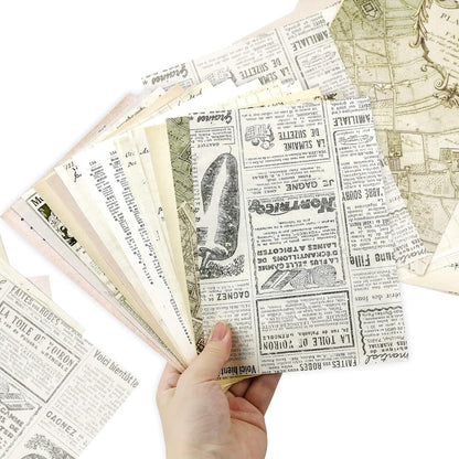 240 Pcs Vintage Scrapbook Paper Sheets for Junk Journal