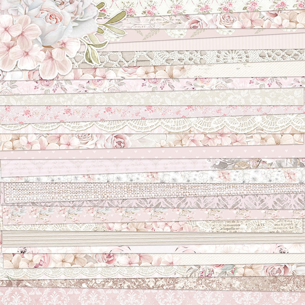 12x12 Scrapbook Paper Double Sided Patterned Paper (Beige)