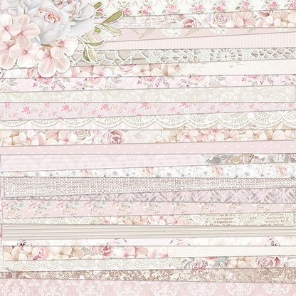12x12 Scrapbook Paper Double Sided Patterned Paper (Beige)
