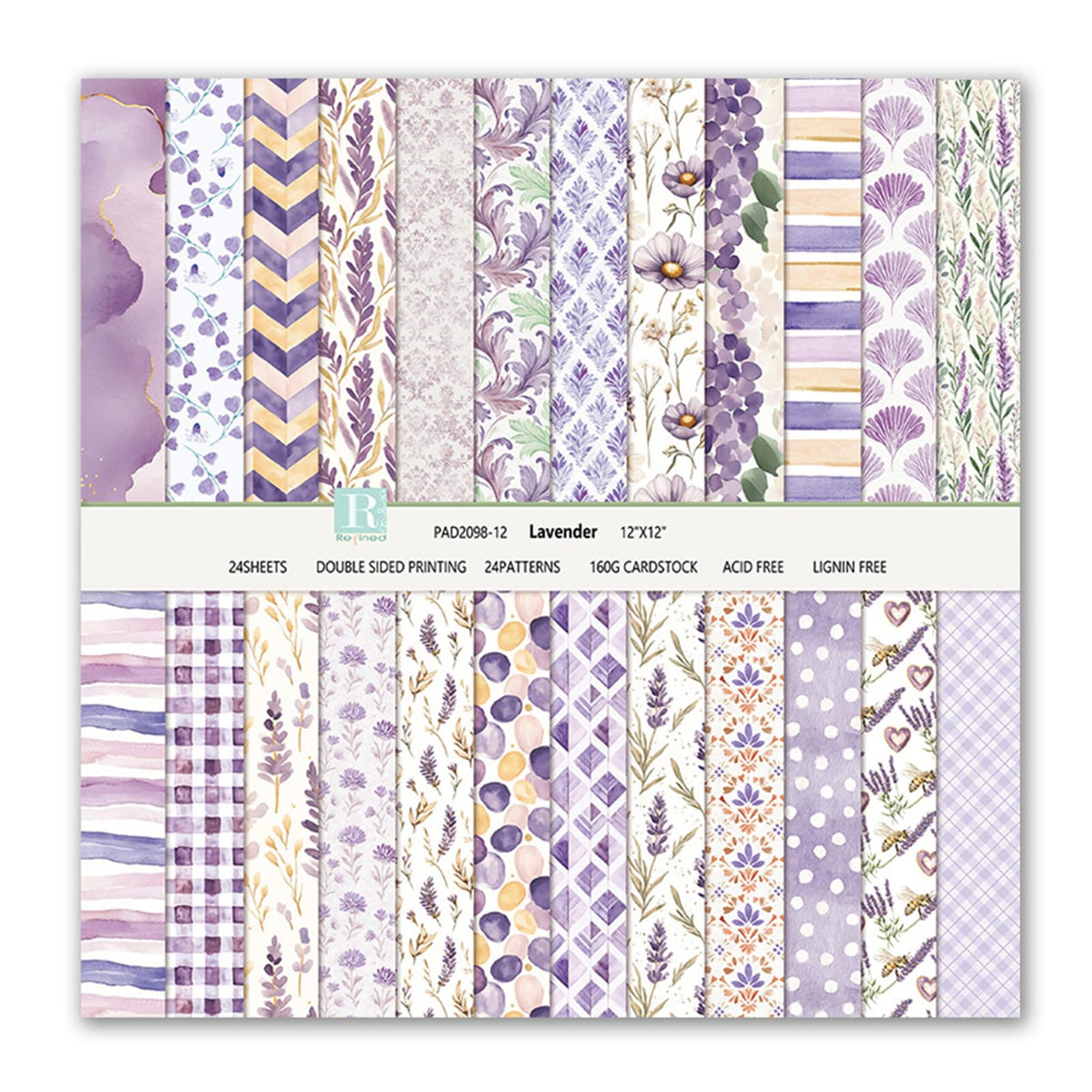 Scrapbook Paper 12x12 Patterned Paper for Scrapbooking (Pink)