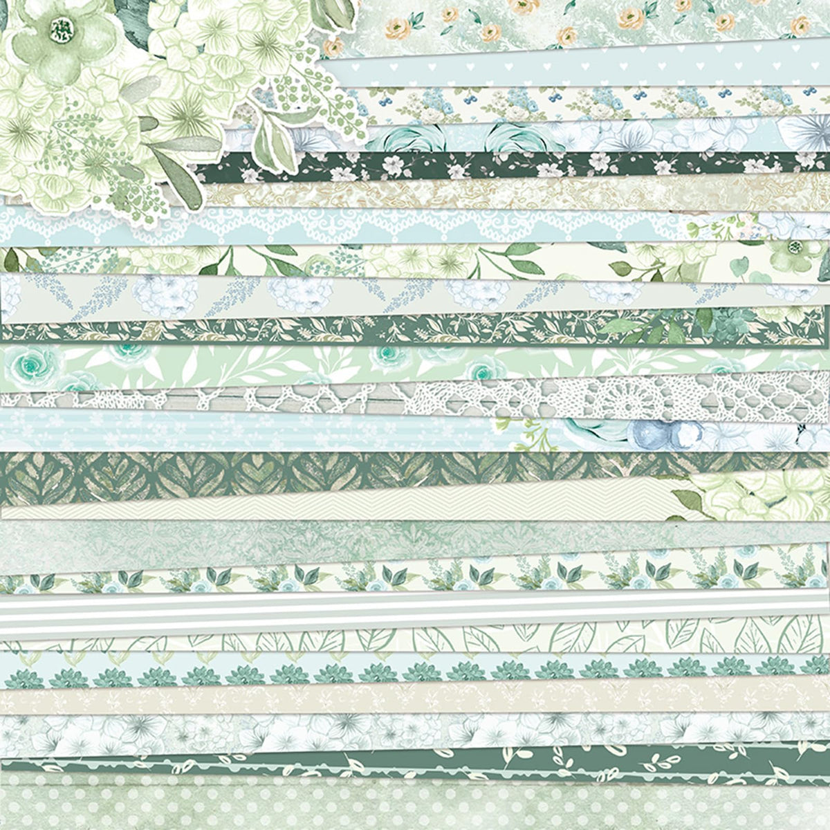 12x12 Scrapbook Paper Double Sided Patterned Paper (Beige)