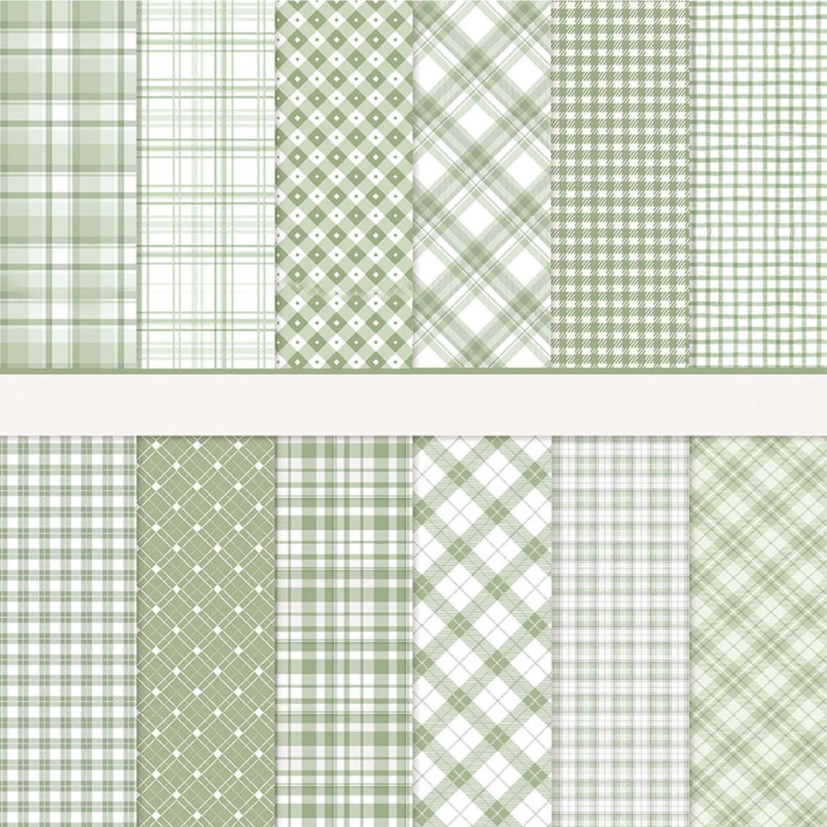 36 Sheets Scrapbook Paper 12x12 In Plaid Patterned Paper (Brown)