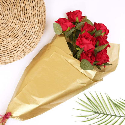 SANZIX 120 Sheets Metallic Gold Tissue Paper for Gift Bags 14"x20"