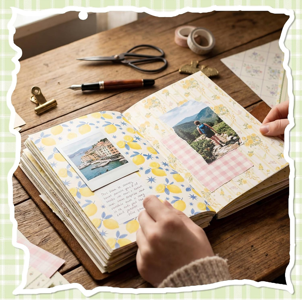 Scrapbook Paper, 60 Sheets, Double-Sided Floral, 5.5 x 8.3 in