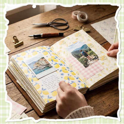 Scrapbook Paper, 60 Sheets, Double-Sided Floral, 5.5 x 8.3 in