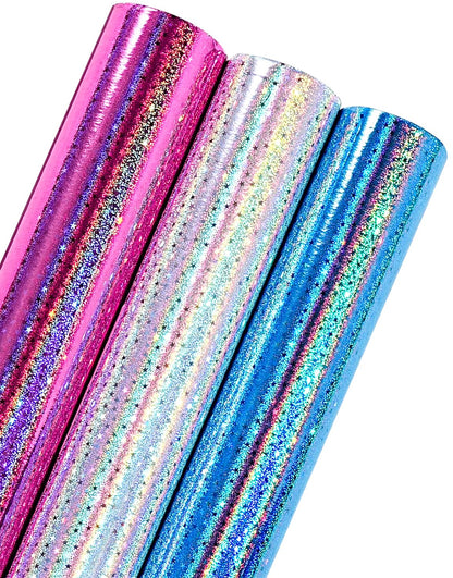 WRAPAHOLIC Gold Wrapping Paper Roll - Mini Roll - 3 Rolls - 17 Inch X 120 Inch Per Roll - Gold Foil Birthday Wrapping Paper for Wedding, Christmas, Party, Baby Shower