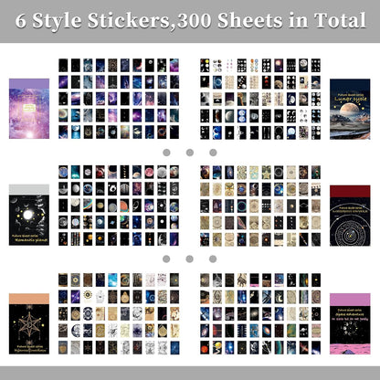 600 Pieces Washi Sticker Set, 12 Set Scrapbooking Diary Planner Album Diary Notebook, Scrapbooking Sticker Journaling Supplies for DIY Arts and Crafts Card Making Laptop Decoration