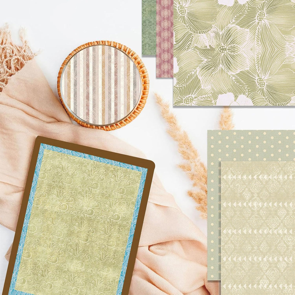 12x12 Scrapbook Paper Pastel Background Paper for Scrapbooking