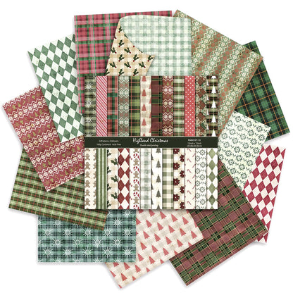 24 Sheets Scrapbook Paper 12" Double-Sided Photo Backdrop Bohemian Patterned (Floral Design K)