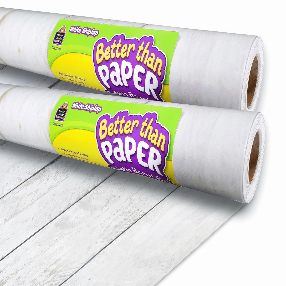 Teacher Created Resources White Shiplap Better Than Paper® Bulletin Board Roll (TCR77498)