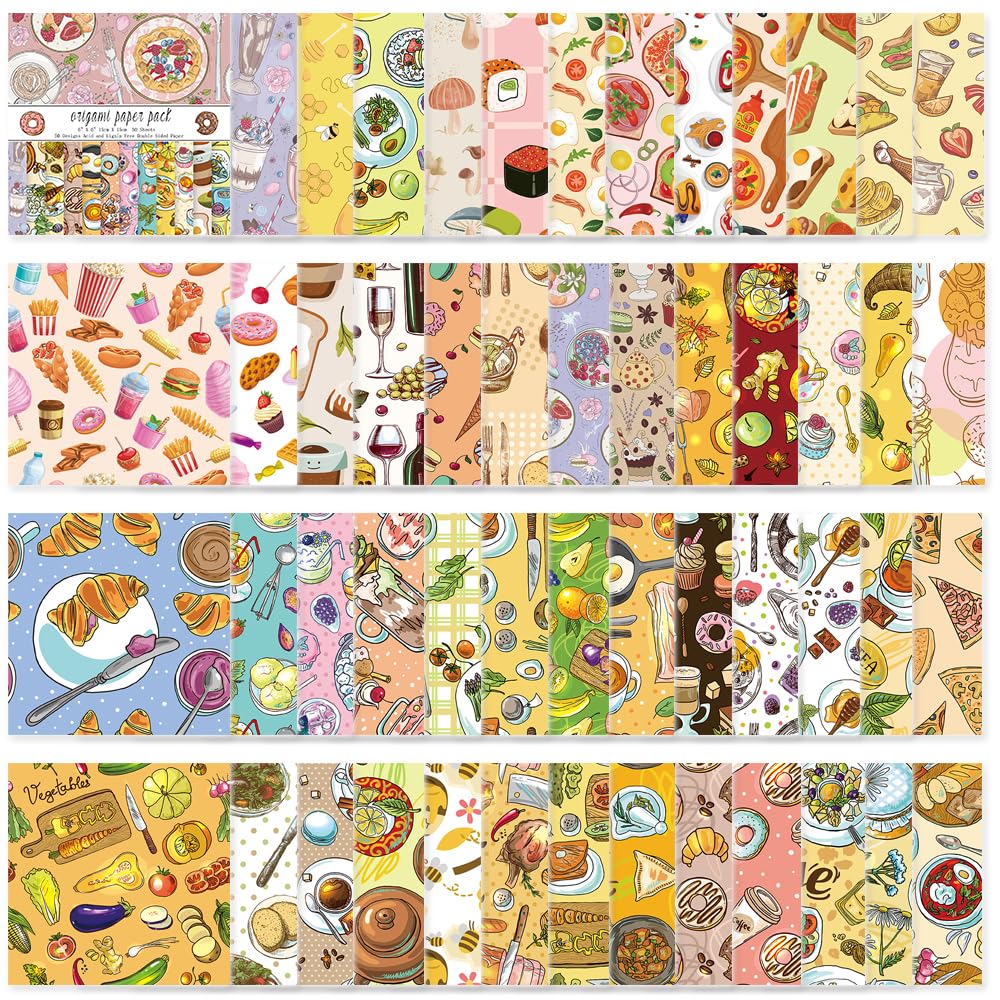 10 Different Packs Full Collection Origami Paper, 6-Inch Double Sided Color