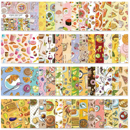 10 Different Packs Full Collection Origami Paper, 6-Inch Double Sided Color