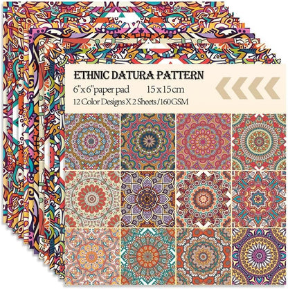 6x6" Cardstock Single Sided Scrapbooking,Craft Decorative Scrap Book Paper