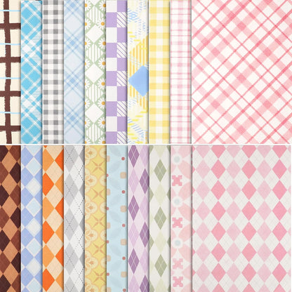 Scrapbook Paper Pad, 60 Sheets, 5.5 x 8.3 in, Double-Sided