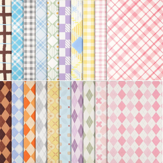Scrapbook Paper Pad, 60 Sheets, 5.5 x 8.3 in, Double-Sided