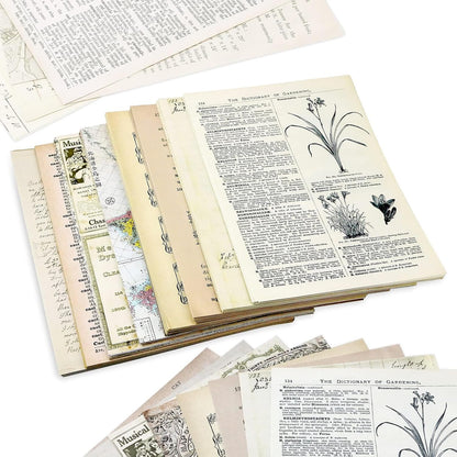 240 Pcs Vintage Scrapbook Paper Sheets for Junk Journal