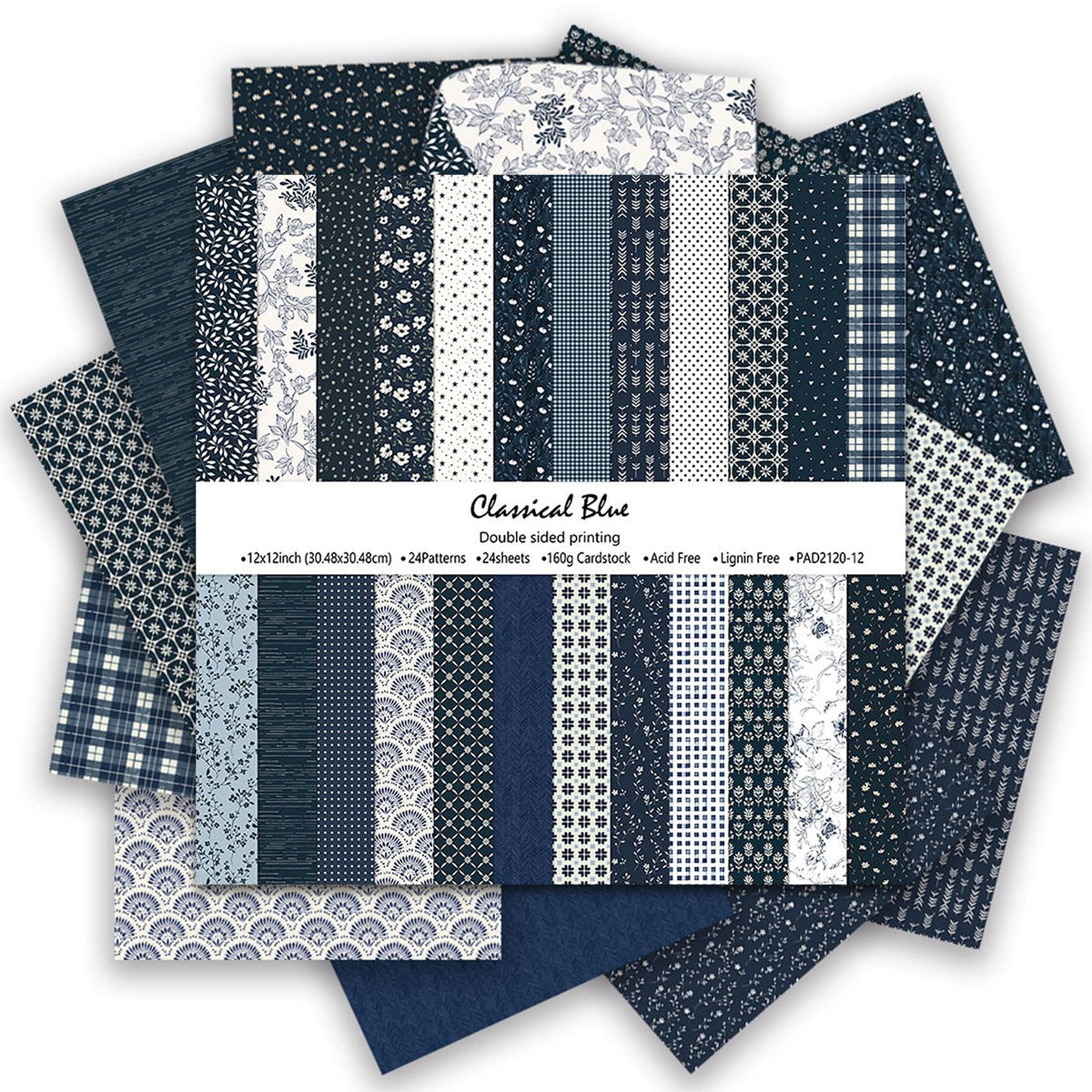 12×12 Scrapbook Paper, 24 Sheets Double-Sided Dot Patterned Paper (Earthy)