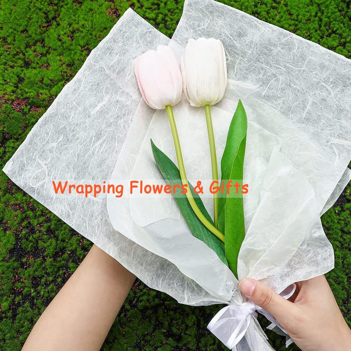 Wonninek Mulberry Rice Paper Rolls, 6 Rolls 11.8 x 70.87 Inches