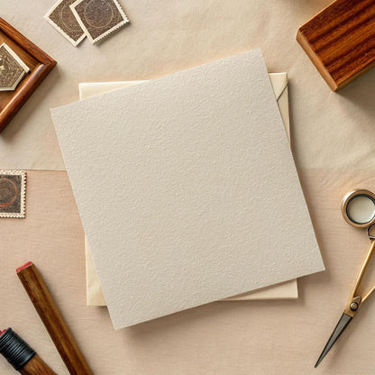 24 Sheets White Watercolor Texture Scrapbook Paper Pad, 6x6 inch Heavyweight 160GSM Single-Sided Paper, Smooth Matte Artisan Paper for Card Making, Journaling, Photo Album, DIY Crafts