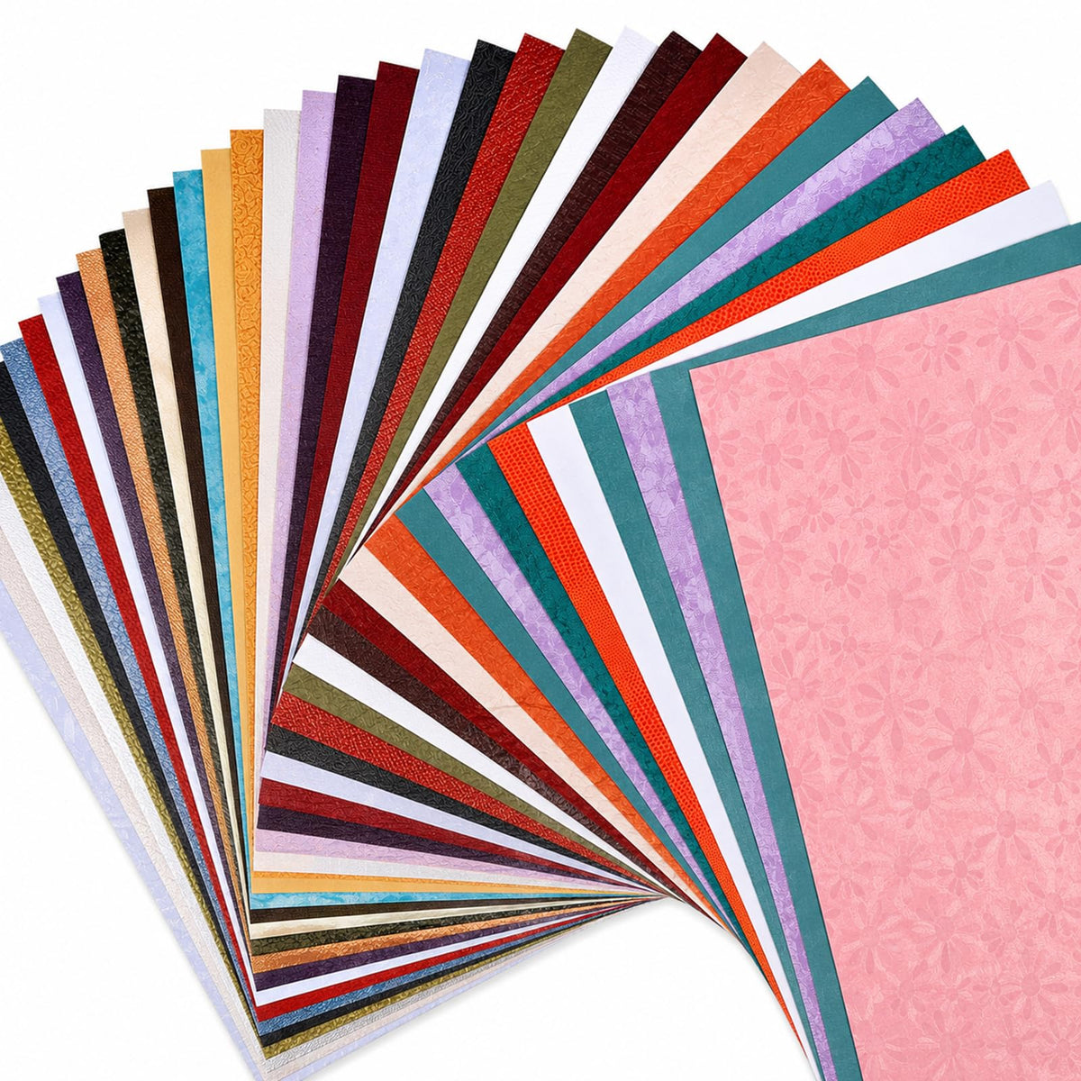 20 Sheets Scrapbook Paper A5 Size Textured Papers, White Mulberry Art Paper Craft Materials for DIY Card Making, Collage, Decoupage, Junk Journaling Supplies