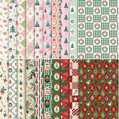 Scrapbook Paper Pad, 60 Sheets, 5.5 x 8.3 in, Double-Sided