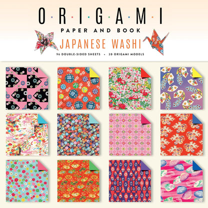Japanese Washi Origami Paper and Book: 20 Easy Models with 96 High Quality Folding Sheets (Double-Sided)
