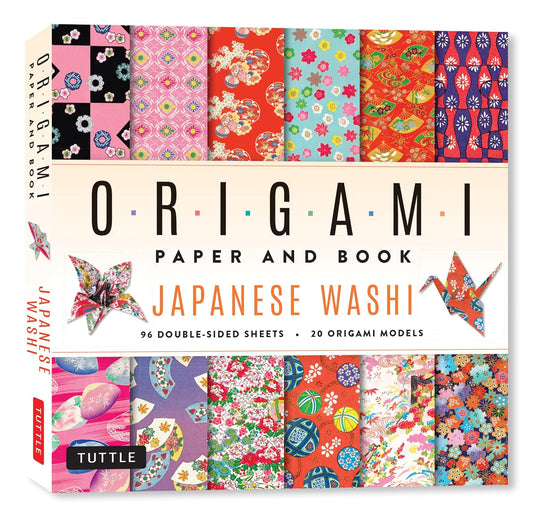 Japanese Washi Origami Paper and Book: 20 Easy Models with 96 High Quality Folding Sheets (Double-Sided)