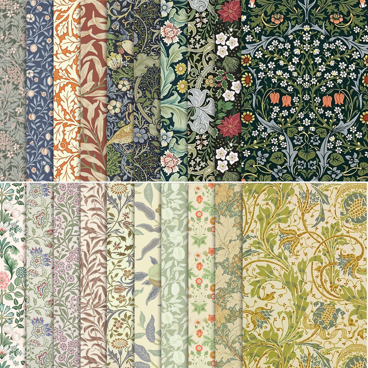 Scrapbook Paper Pad, 60 Sheets, 5.5 x 8.3 in, Double-Sided