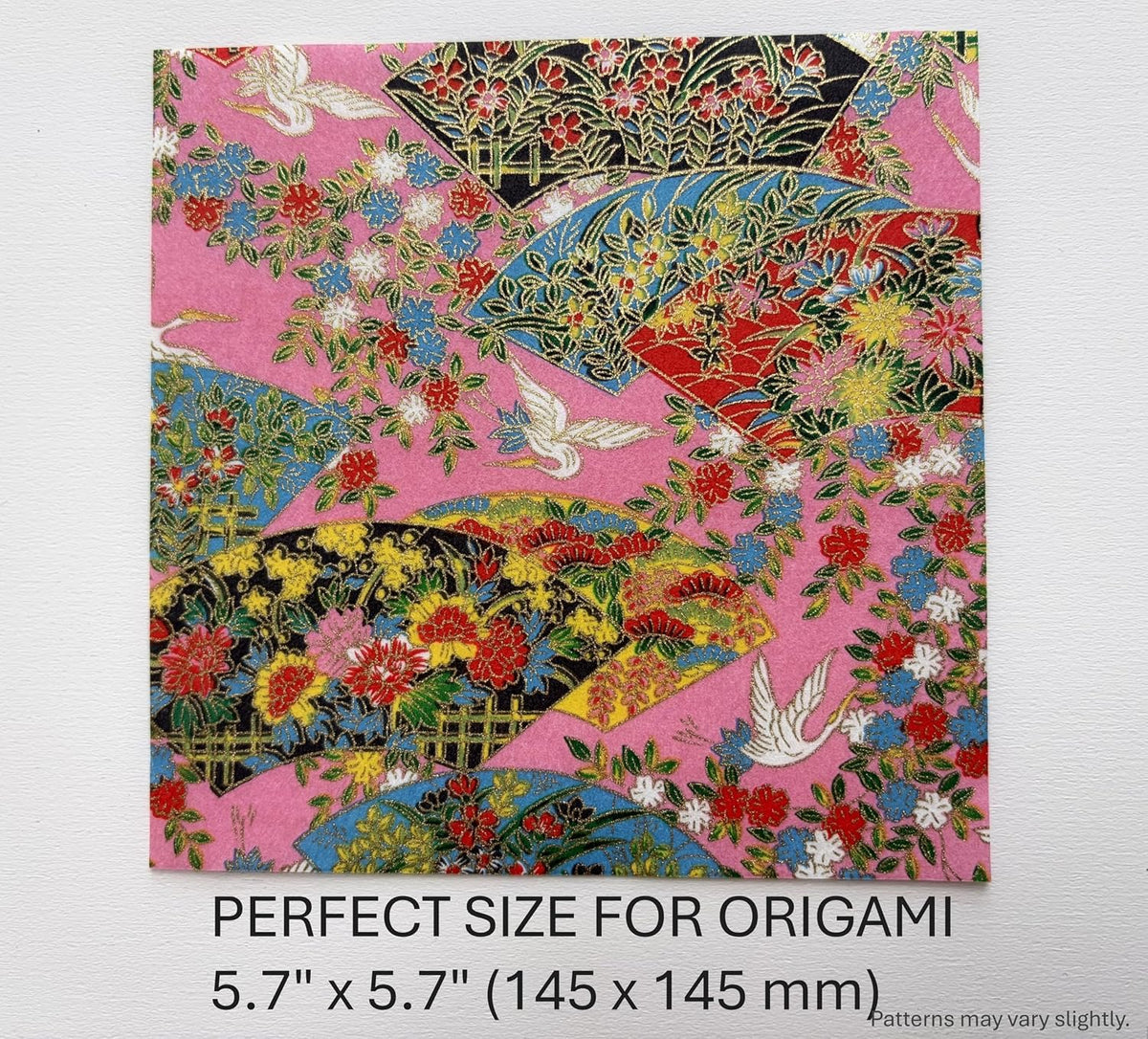 10 Sheets Japanese Echizen Washi Origami Paper Set, 5.7 x 5.7 inch, Made in Japan